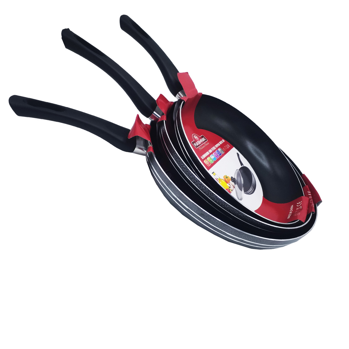 KITCHEN :: Frying pan :: Frying Pan 6 pcs set model 403 color black